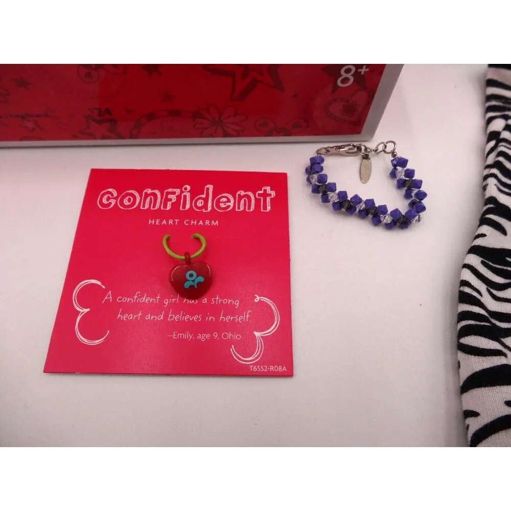 American Girl SAFARI SUNDRESS RETIRED NEW In Box Dress Charm Hanger Sandals Head